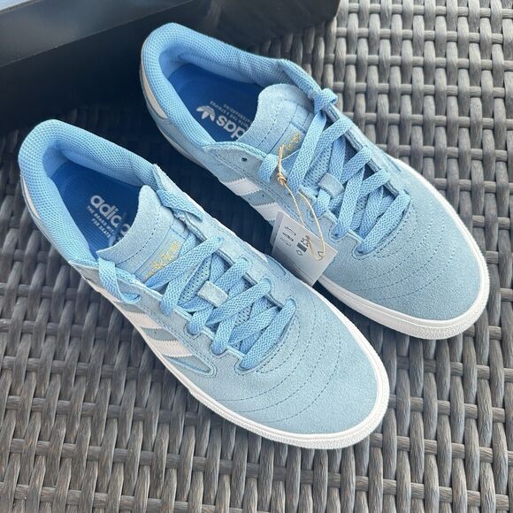 Adidas Busenitz Vulc 2 Men's Skateboarding Shoes Sky Blue White IF2095 - Picture 4 of 16